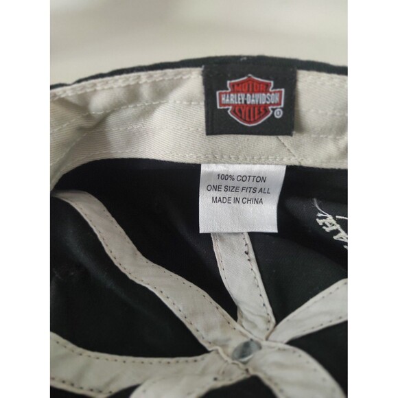 Harley-Davidson 1903 Louisiana USA Adjustable Hat Black/Orange OSFA Cotton - Picture 6 of 7